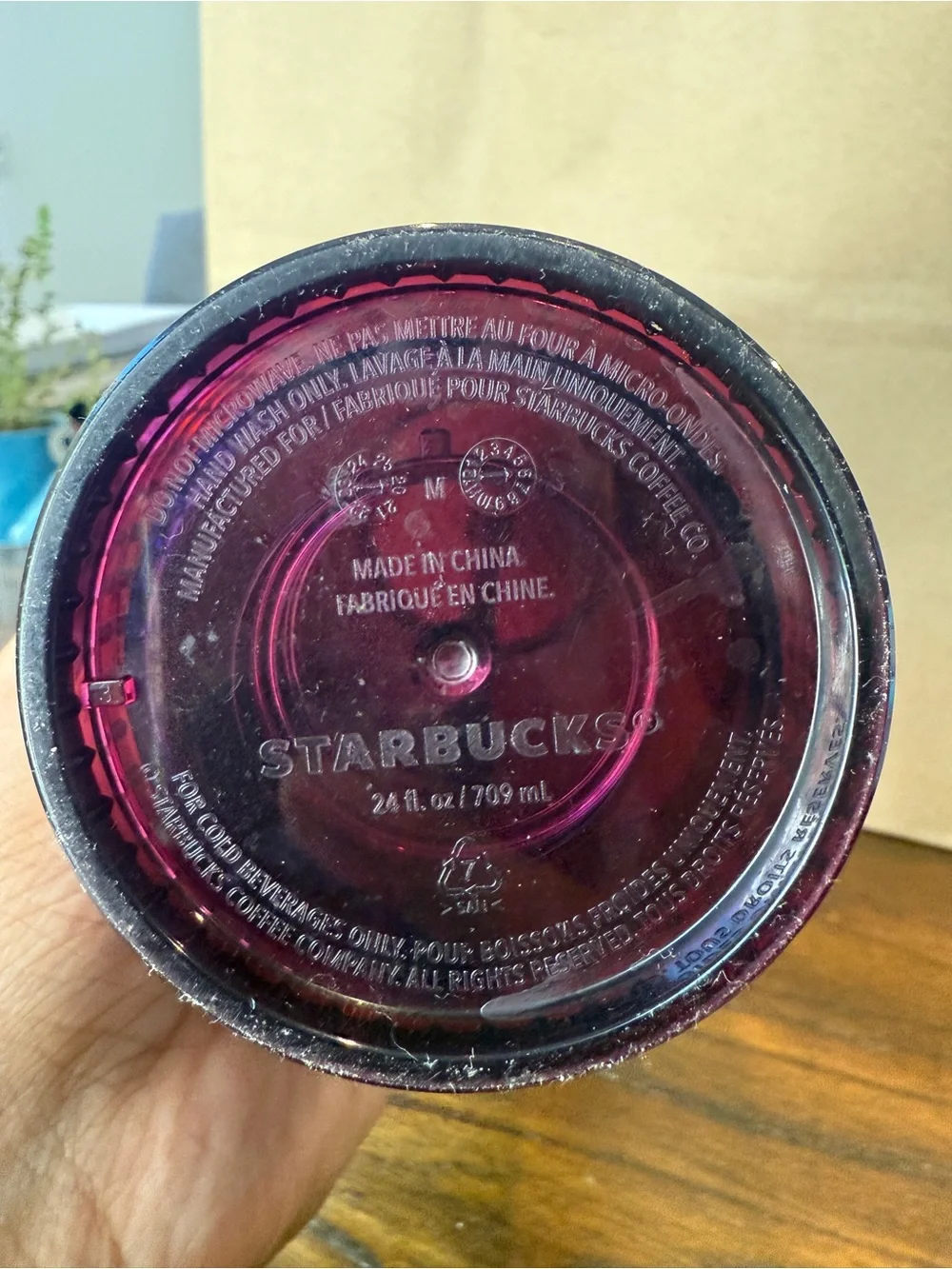 Starbucks Red Studded Tumbler with Straw